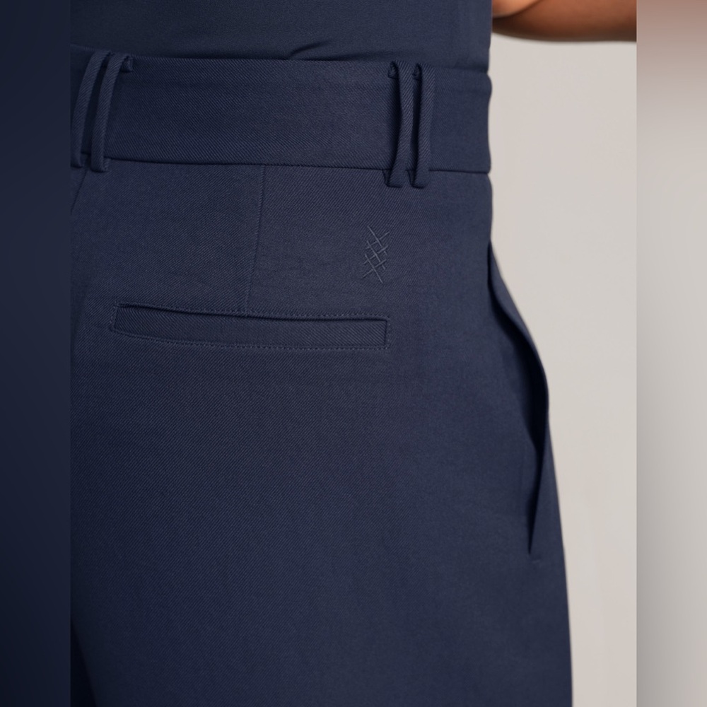 RHONE Navy Wide-Leg Women's Pants - Picture 4 of 16